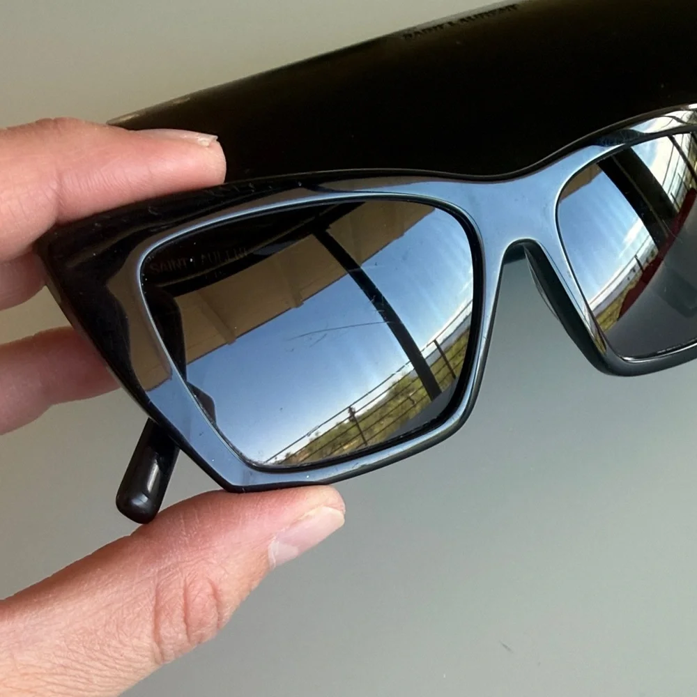 Saint Laurent SL 276 Mica Cat-Eye Sunglasses- Black - Picture 3 of 17